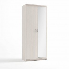 Шкаф 2-х створчатый Дуэт Люкс с зеркалом в Нижневартовске - niznevartovsk.mebel-74.com | фото