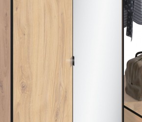 Шкаф 2х дверный с зеркалом Лофт СБ-3111 (Дуб Минерва) в Нижневартовске - niznevartovsk.mebel-74.com | фото