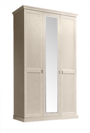 Шкаф 3-х дверный (с зеркалом) для платья и белья Венеция дуб седан (ВНШ1/3) в Нижневартовске - niznevartovsk.mebel-74.com | фото