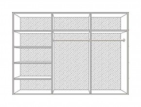 Шкаф 6-и дверный с зеркалами (04.146) Диана в Нижневартовске - niznevartovsk.mebel-74.com | фото