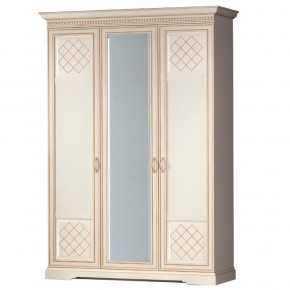 Шкаф для одежды 3-дверный №800 Парма кремовый белый в Нижневартовске - niznevartovsk.mebel-74.com | фото