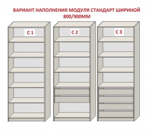 Шкаф распашной серия «ЗЕВС» (PL3/С1/PL2) в Нижневартовске - niznevartovsk.mebel-74.com | фото