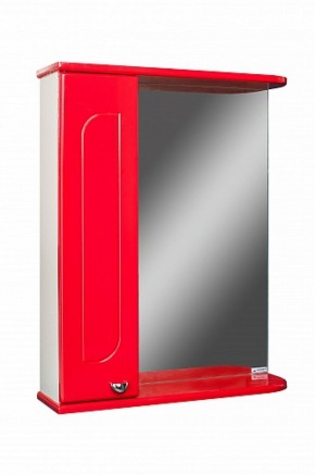 Шкаф-зеркало Радуга Красный 50 левый АЙСБЕРГ (DA1122HZR) в Нижневартовске - niznevartovsk.mebel-74.com | фото