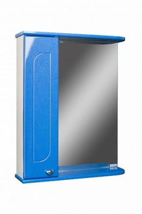 Шкаф-зеркало Радуга Синий металлик 55 левый АЙСБЕРГ (DA1129HZR) в Нижневартовске - niznevartovsk.mebel-74.com | фото