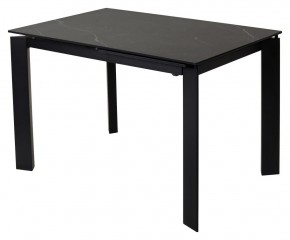 Стол CORNER 120 MATT BLACK MARBLE SOLID CERAMIC / BLACK, ®DISAUR в Нижневартовске - niznevartovsk.mebel-74.com | фото