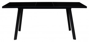 Стол ФИН 120 Черный, стекло/ Черный каркас М-City в Нижневартовске - niznevartovsk.mebel-74.com | фото