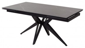 Стол FORIO 160 MATT BLACK MARBLE SOLID CERAMIC / BLACK, ®DISAUR в Нижневартовске - niznevartovsk.mebel-74.com | фото