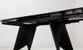 Стол IVAR 180 MARBLES KL-80 Серый мрамор, итальянская керамика, ®DISAUR в Нижневартовске - niznevartovsk.mebel-74.com | фото