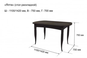 Стол раскладной Ялта (опоры массив цилиндрический) в Нижневартовске - niznevartovsk.mebel-74.com | фото