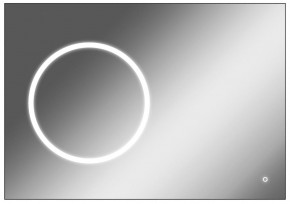 Зеркало Eclipse 100 black с подсветкой Sansa (SE1032Z) в Нижневартовске - niznevartovsk.mebel-74.com | фото